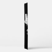シルバーリリー:モノクロフローラエレガンス。 Case-Mate iPhoneケース (裏面 / 右)