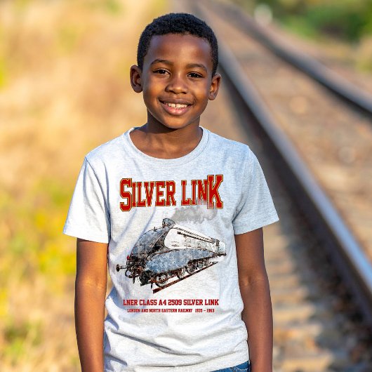 シルバーリンク号 - LNERクラスA4 2509 蒸気機関車 Tシャツ