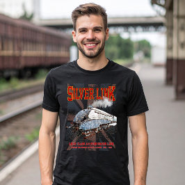 シルバーリンク LNERクラスA4 2509機関車 UK フラッグ Tシャツ