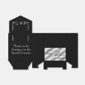 シルバーリングや輪ゲイレズ結婚ビアンのセレモニーの好意 フェイバーボックス (折り畳みなし)