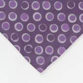 シルバーリングや輪パープルパターンフリースブランケット フリースブランケット (角)