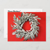 シルバーリースクリスマスポストカード ポストカード (正面/裏面)