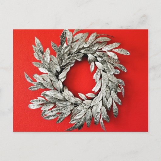 シルバーリースクリスマスポストカード ポストカード (正面)