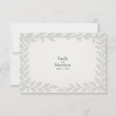 シルバーリーフエルフ結婚ェン サンキューカード (裏面)