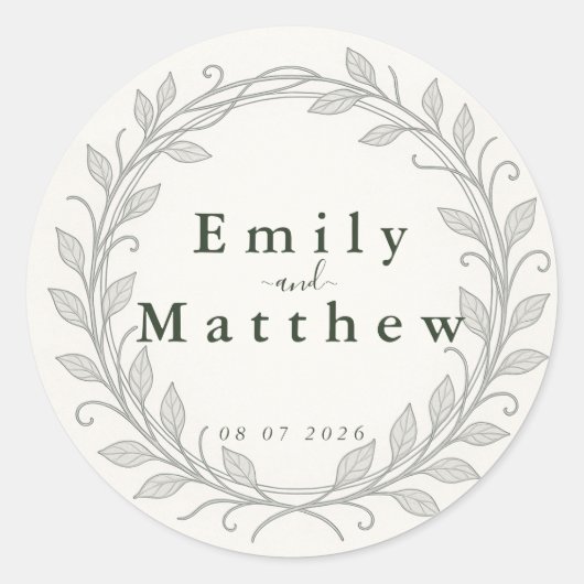 シルバーリーフエルフ結婚ェン ラウンドシール (正面)