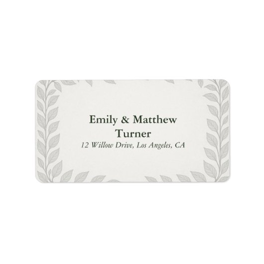 シルバーリーフエルフ結婚ェン ラベル (正面)