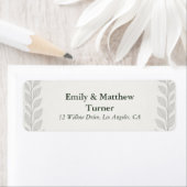 シルバーリーフエルフ結婚ェン ラベル (インサイチュ)