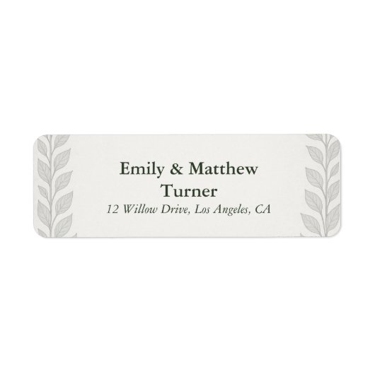 シルバーリーフエルフ結婚ェン ラベル (正面)