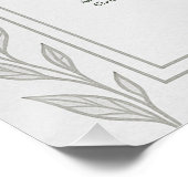 シルバーリーフ結婚エルフの座席表 ポスター (コーナー)