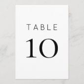 シルバーリー・セージ・グリーンのウェディングテーブルナンバー 招待状 (正面)