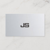 シルバールッエレガントクお洒落デザインプロフェッショナル 名刺 (正面)