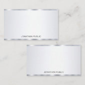 シルバールッエレガントクパーソナライズされたカスタムテンプレート ノートカード (正面/裏面)