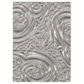 シルバールッエレガントクビクトリアンアールヌーボーグレー クリップボード (裏面)