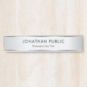 シルバールッエレガントクモダンテンプレート サインプレート (正面)