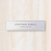 シルバールックグラマーなモダンテンプレート サインプレート (正面)