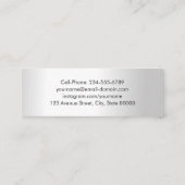 シルバールックスはかりで測ジャスティスロースクール卒業 スキニー名刺 (裏面)