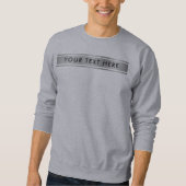 シルバールックダブルサイドテンプレート追加文字メニュー スウェットシャツ (正面)