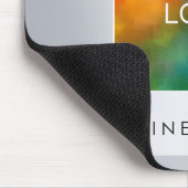 シルバールックビジネスロゴの追加イメージ文字 マウスパッド (コーナー)