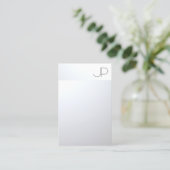 シルバールックプロフェッショナルモダンエレガントテンプレート 名刺 (スタンド正面)