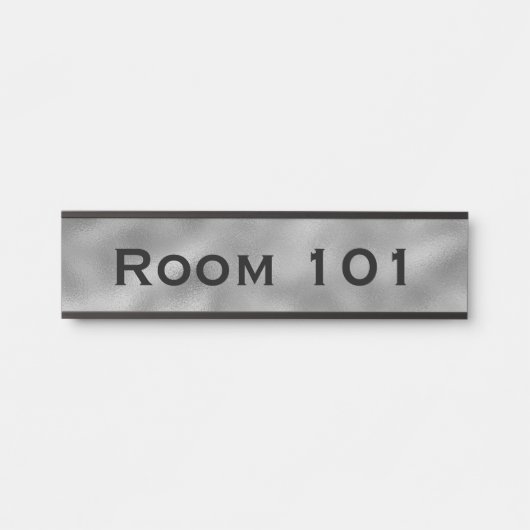 シルバールーム番号ドアサイン ホテルオフィスビル サインプレート (正面)
