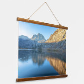 シルバーレイクアンドマウンテンランドスケープ 吊り下げ型タペストリー (傾斜あり)