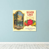 シルバーレイクオレンジラベルレモンコーブ(カリフォルニア州) キャンバスプリント (インサイチュ (ウッドフロア))