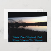 シルバーレイク地域公園 @ 日没 ポストカード (正面/裏面)