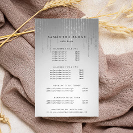 シルバーレインの価格とサービス チラシ