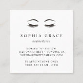 シルバーレインまつげ スクエア名刺 (裏面)