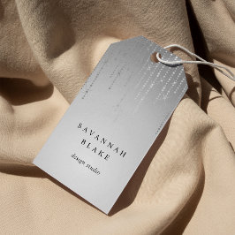 シルバーレインカスタムビジネスアブティックラベル ギフトタグ