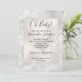 シルバーレオパードプリント 招待状 (スタンド正面)