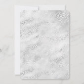 シルバーレオパードプリント 招待状 (裏面)