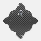 シルバーレオ〔占星術の〕十二宮図シンボル木炭カーボンファイバー フェイバーボックス (折り畳みなし)