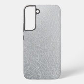 シルバーレキシンテクスチャデジタルアートワーク SAMSUNG GALAXYケース (裏面)