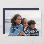 シルバーレジョイス |写真モダンのタイポグラフィ (正面/裏面)