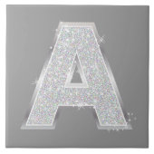 シルバーレターA タイル (正面)