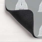 シルバーレターA マウスパッド (コーナー)