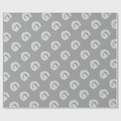 シルバーレターG ラッピングペーパー (フラット)