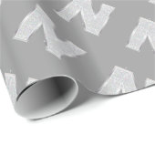 シルバーレターN ラッピングペーパー (ロールコーナー)