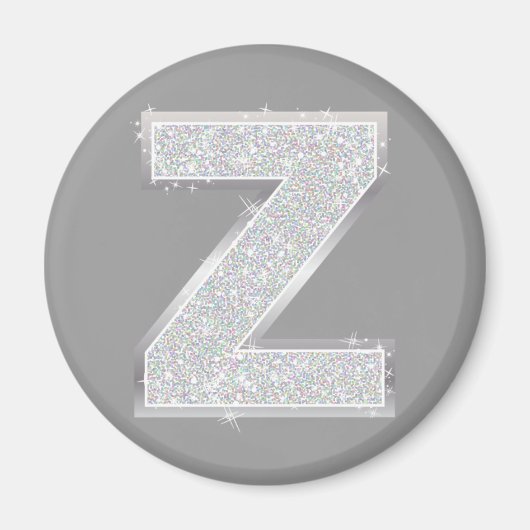 シルバーレターZ マグネット (正面)