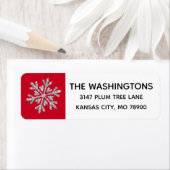 シルバーレッドスノーフレーク住所 シール (インサイチュ)