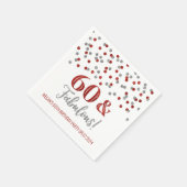 シルバーレッド紙吹雪60とファブラス スタンダードカクテルナプキン (角)