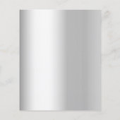 シルバーレッド金ゴールドボーブルクリスマスパーティの招待状 (裏面)