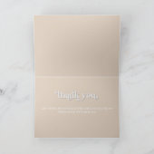 シルバーレトロディスコGroovyベビーシャワー サンキューカード (内部)