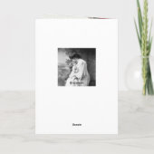 シルバーレースとヴィンテージレッドダマスク シーズンカード (裏面)