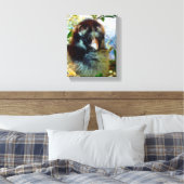 シルバーレースのコーチンシック キャンバスプリント (インサイチュ (寝室))