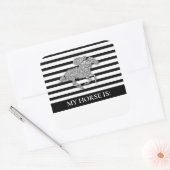 シルバーレースホースダービーデイベッティング スクエアシール (封筒)