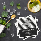 シルバーレースホースダービーブライダルシャワー スタンダードカクテルナプキン