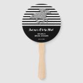 シルバーレースホースダービーブライダルシャワー ハンドファン (裏面)