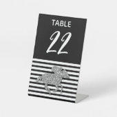 シルバーレースホースダービー テーブルナンバー 台座サイン (正面)